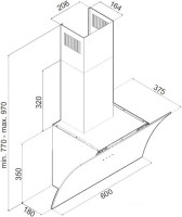 Вытяжка Ciarko River 60 (черный)