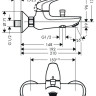 Смеситель Hansgrohe Novus 71040000 Смеситель Hansgrohe Novus 71040000