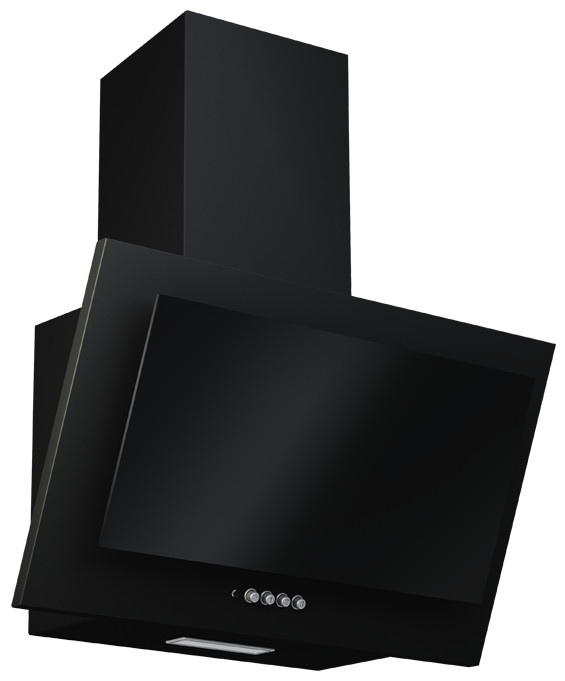 Вытяжка Elikor Коралл 60П-430-К3Д черный/черн.стекло