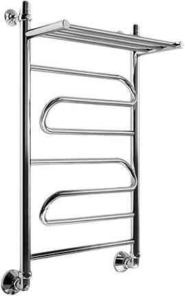 Полотенцесушитель Маргроид Вид 1 с полкой боковое подключение 80x50