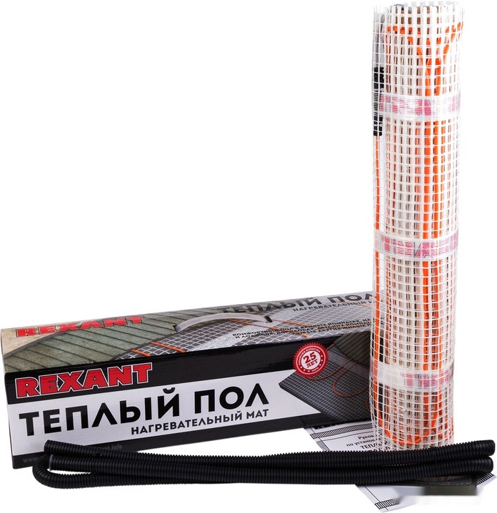 Теплый пол Rexant Нагревательный мат 4 кв.м. 640 Вт