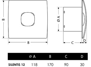 CATA Silentis 12 Inox T CATA Silentis 12 Inox T
