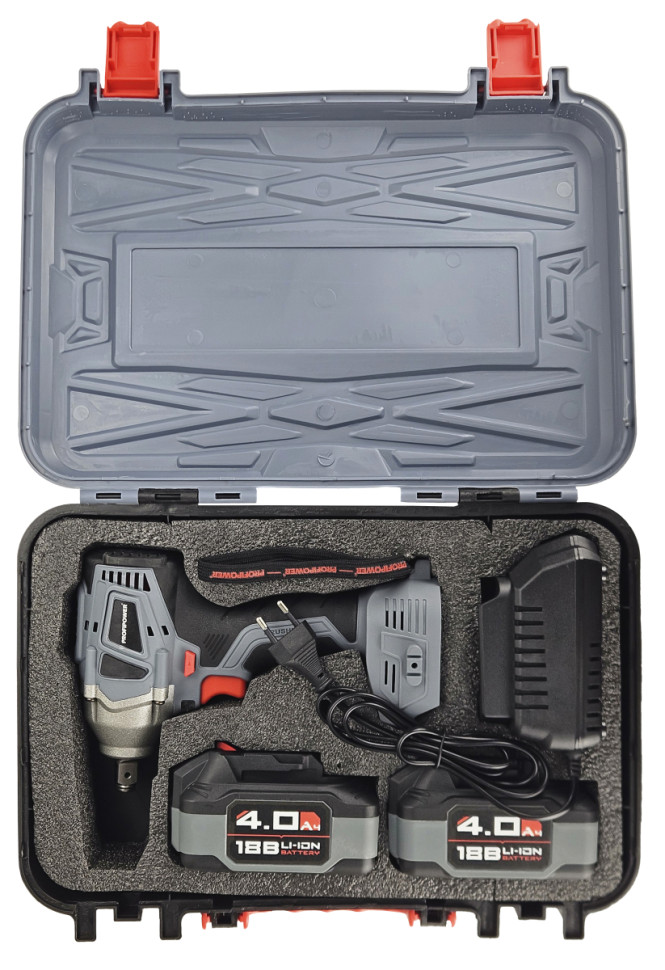 Гайковерт Profipower MKDTW-18B (с 2-мя АКБ, кейс) Гайковерт Profipower MKDTW-18B (с 2-мя АКБ, кейс)