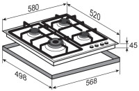 Варочная панель Zigmund &amp; Shtain M 26.6 B