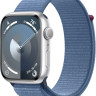 Умные часы Apple Watch Series 9 45 мм (алюминиевый корпус, серебристый/зимний синий, нейлоновый ремешок) Умные часы Apple Watch Series 9 45 мм (алюминиевый корпус, серебристый/зимний синий, нейлоновый ремешок)