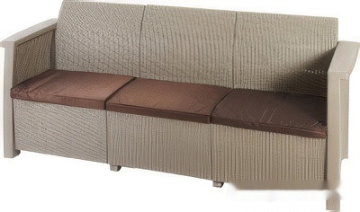 Садовый диван Keter Toledo Love Seat Max 254012 (капучино)