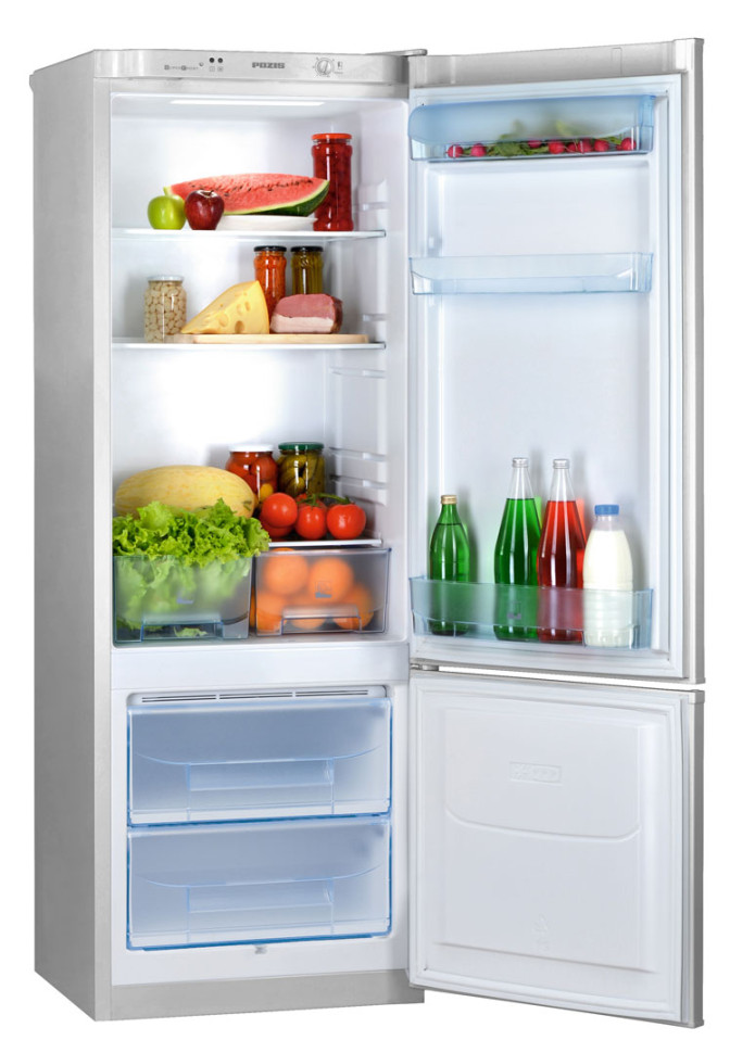 Холодильник с нижней морозильной камерой Pozis RK-102 (серебристый металлопласт)