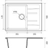 Кухонная мойка GranFest GF-Q650L (графит) Кухонная мойка GranFest GF-Q650L (графит)