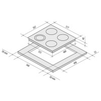 Варочная панель Krona DOLCE 60 WH