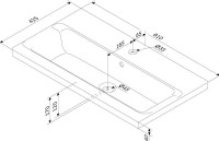 Умывальник Am.Pm Gem M90WCC0802WG