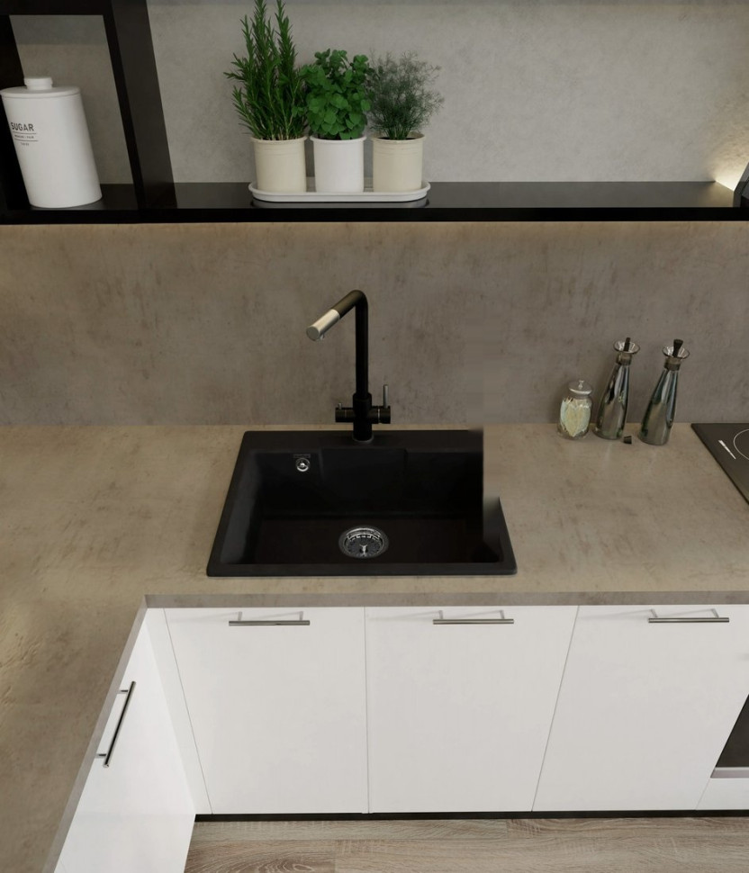 Кухонная мойка GranFest GF-UR-658 (песочный) Кухонная мойка GranFest GF-UR-658 (песочный)