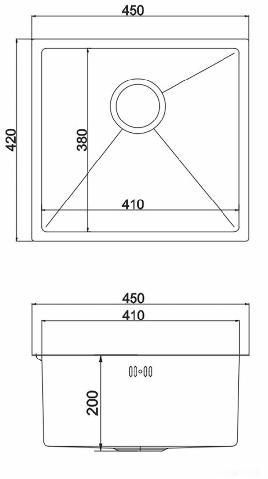 Кухонная мойка Mixline 548566 (золото, 3 мм)