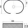 Умывальник Roxen Vine Oval 570240