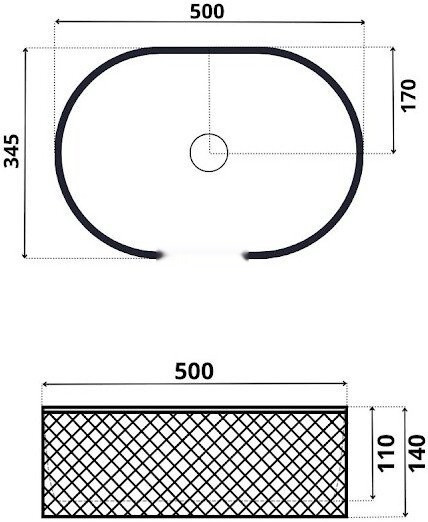 Умывальник Roxen Vine Oval 570240