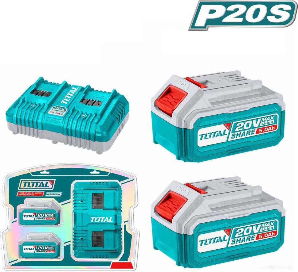 Аккумулятор для инструмента Total TFBCPK2425 (20В/5 Ач + 20В)