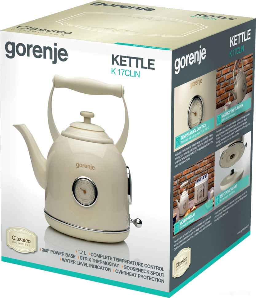 Электрический чайник Gorenje K17CLIN Электрический чайник Gorenje K17CLIN