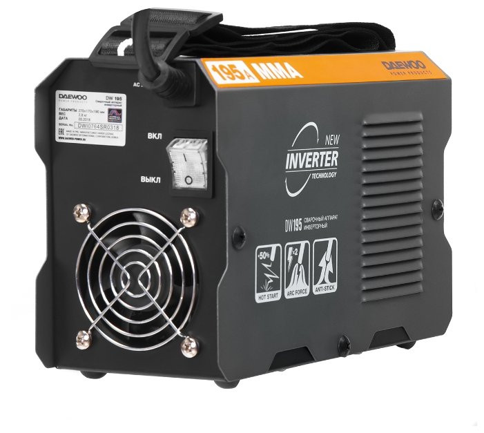Сварочный инвертор Daewoo Power Products DW 195 Сварочный инвертор Daewoo Power Products DW 195
