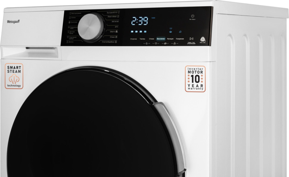 Стиральная машина Weissgauff WM 47147 DC Inverter Steam Стиральная машина Weissgauff WM 47147 DC Inverter Steam