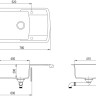 Кухонная мойка AquaSanita Lira SQL101AW (alba 710) Кухонная мойка AquaSanita Lira SQL101AW (alba 710)