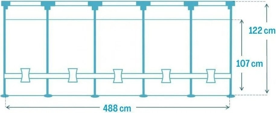 Бассейн INTEX Prism Frame Chevron 26746 (488х122) Бассейн INTEX Prism Frame Chevron 26746 (488х122)
