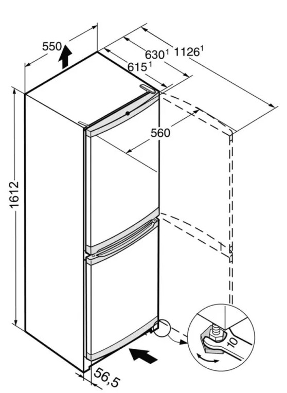 Холодильник Liebherr CUele 2831 Холодильник Liebherr CUele 2831