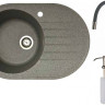 Кухонная мойка БелЭворс Rondo L + смеситель W74004-9 + дозатор L405-1 (серый/сатин) Кухонная мойка БелЭворс Rondo L + смеситель W74004-9 + дозатор L405-1 (серый/сатин)