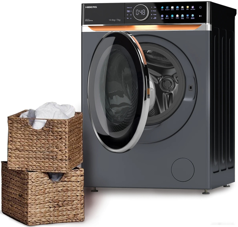 Стиральная машина HIBERG i-DDQ10 10714 Sd Стиральная машина HIBERG i-DDQ10 10714 Sd