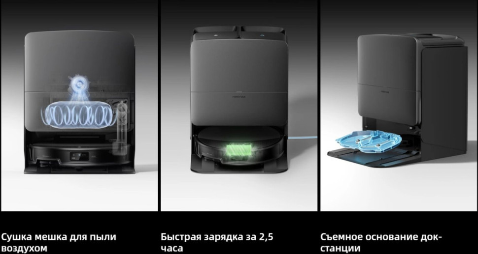 Робот-пылесос Roborock Saros 20 S2052-02 (черный)