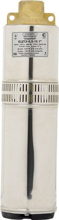 Скважинный насос Водолей БЦПЭ 0,5-16 У