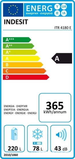 Холодильник Indesit ITR 4180 E