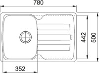 Кухонная мойка Franke AZG 611-78 серый