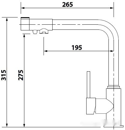 Смеситель Kaiser Teka (старая бронза) [13044-1 An]