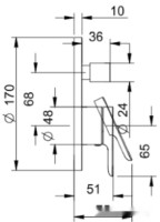 Смеситель Villeroy &amp; Boch O.Novo TVS104353000