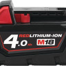 Аккумулятор для инструмента Milwaukee M18 B4 4932430063 (18В/4 Ah) Аккумулятор для инструмента Milwaukee M18 B4 4932430063 (18В/4 Ah)