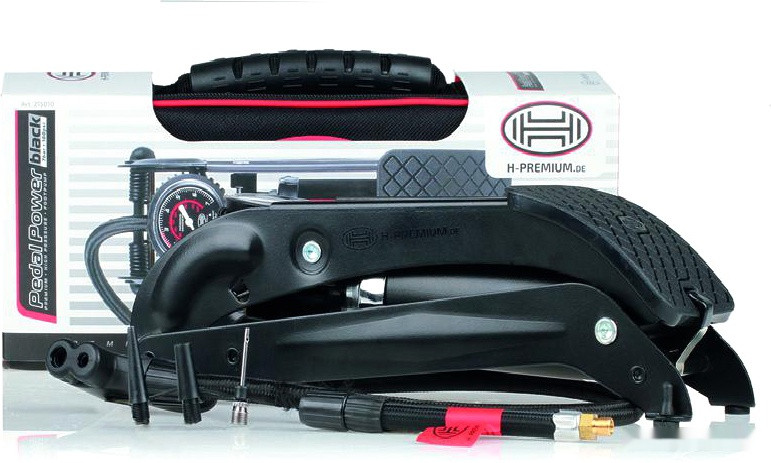 Насос ножной велосипедный Heyner PedalPower PRO (черный) Насос ножной велосипедный Heyner PedalPower PRO (черный)