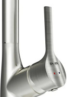 Кухонная мойка Saniteco 6550-L + Spike F9S07011 (сатин, с сифоном, дозатором и коландером)