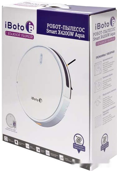 Робот-пылесос iBoto Smart X420GW Aqua (белый)