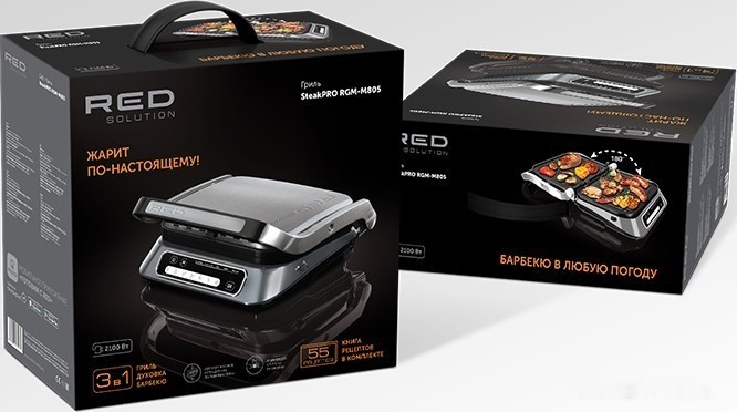 Электрогриль RED Solution SteakPro RGM-M805 Электрогриль RED Solution SteakPro RGM-M805