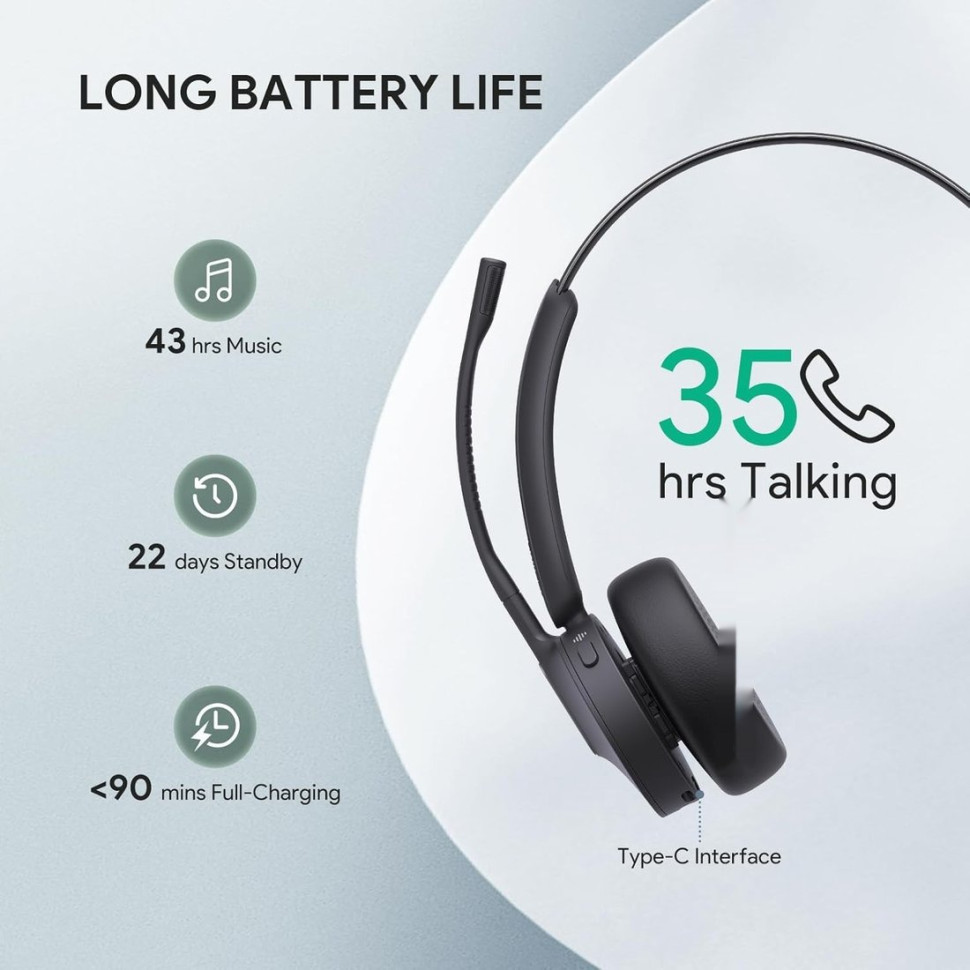 Наушники Yealink BH70 Mono UC USB-A