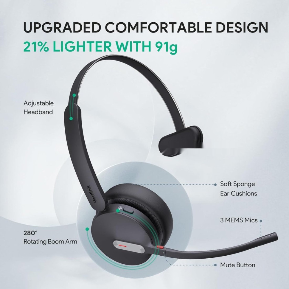 Наушники Yealink BH70 Mono UC USB-A