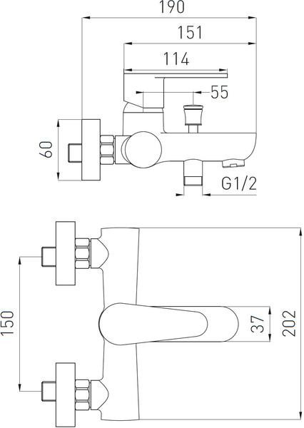 Смеситель Ferro Algeo BAG1
