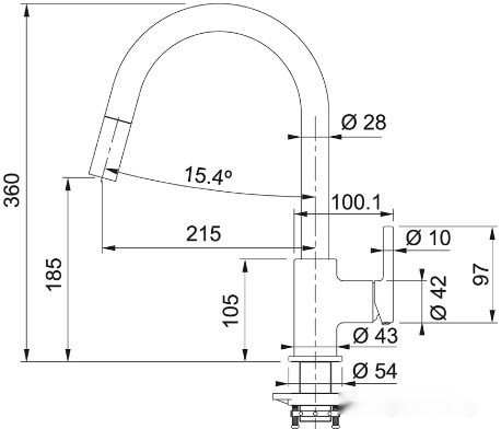 Смеситель Franke Lina 115.0626.084 (миндаль) Смеситель Franke Lina 115.0626.084 (миндаль)