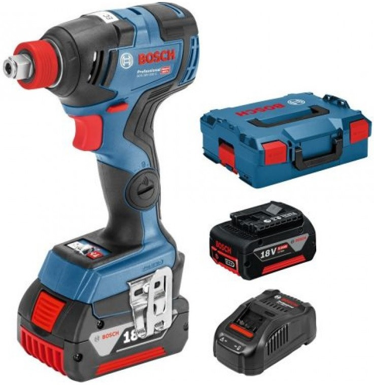Ударный гайковерт Bosch GDX 18V-200 C Professional 06019G4201 (с 2-мя АКБ, кейс)