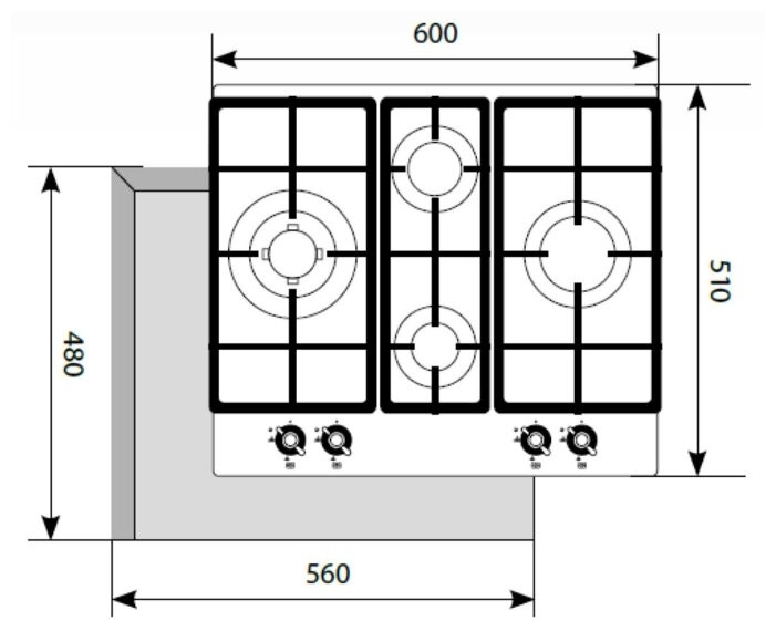 Варочная панель LEX GVE 6043 C IV Варочная панель LEX GVE 6043 C IV