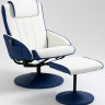 Массажное кресло Angioletto Barone Blu Bianco Массажное кресло Angioletto Barone Blu Bianco