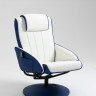Массажное кресло Angioletto Barone Blu Bianco Массажное кресло Angioletto Barone Blu Bianco