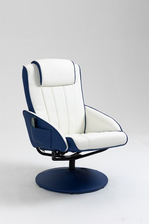 Массажное кресло Angioletto Barone Blu Bianco Массажное кресло Angioletto Barone Blu Bianco