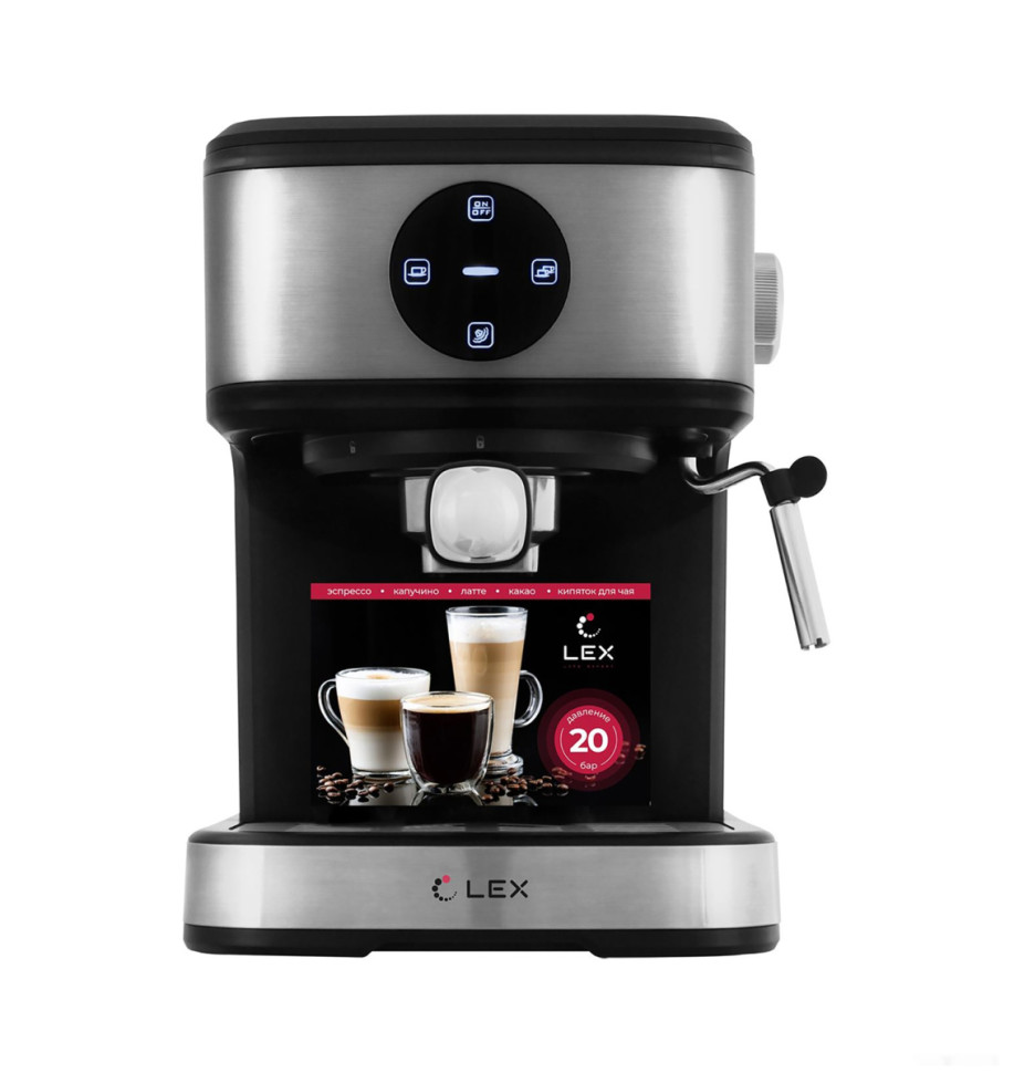 Рожковая кофеварка LEX LXCM 3502-1 Рожковая кофеварка LEX LXCM 3502-1
