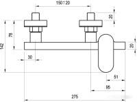 Смеситель Ravak Chrome-CR 032.00/150 [X070043]