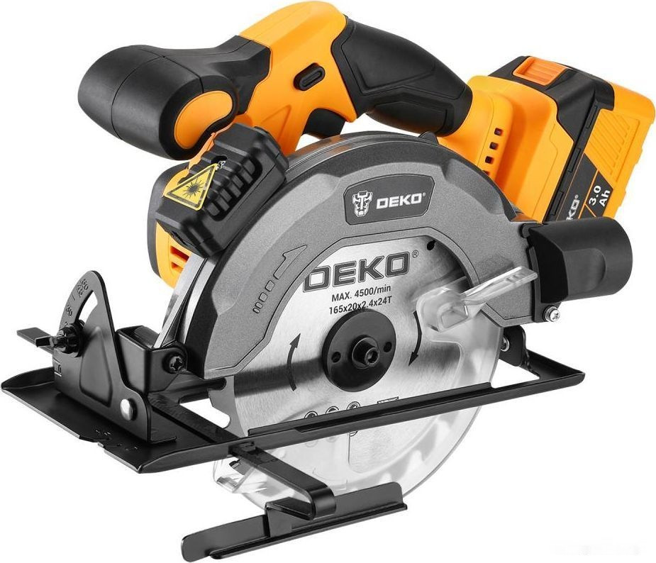 Дисковая (циркулярная) пила Deko DKCS20 063-4024 (с 2-мя АКБ, кейс)